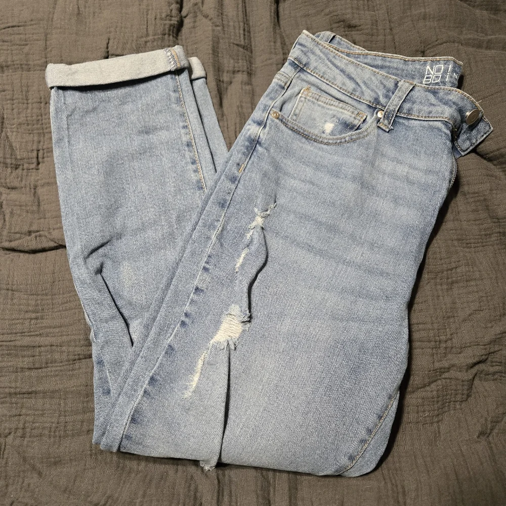 NOBO Women's Light Blue Distressed Jeans - Picture 1 of 6
